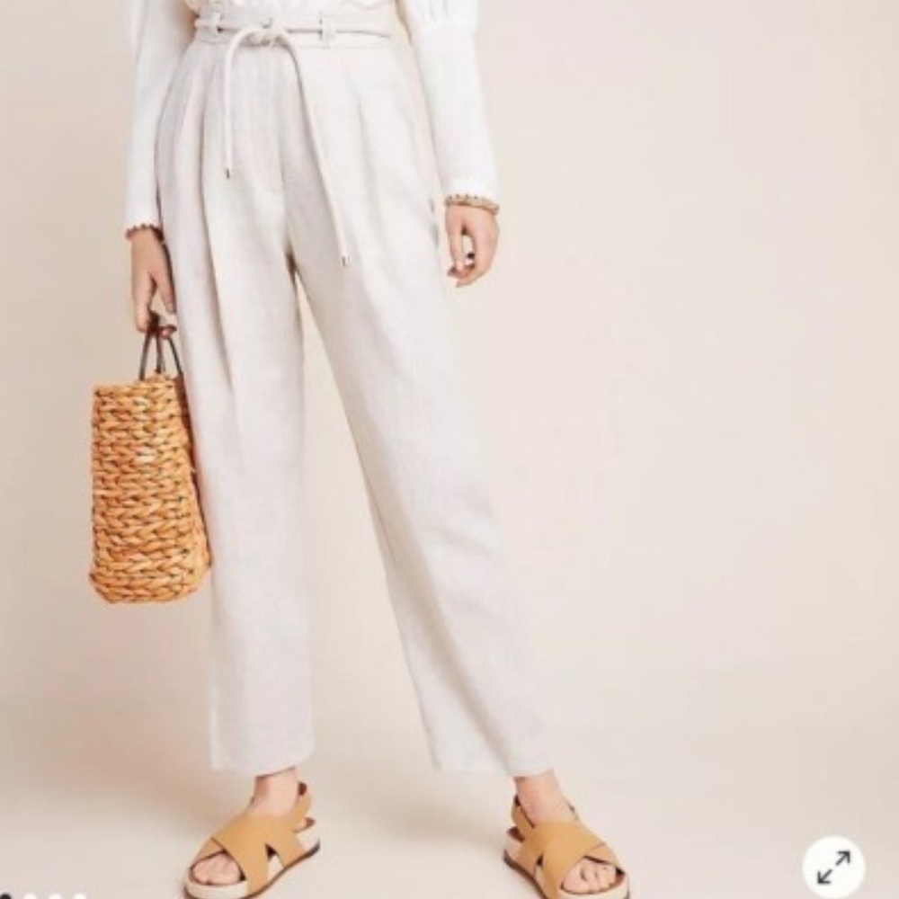 Anthropologie Significant Other Zahara linen pants Size 4